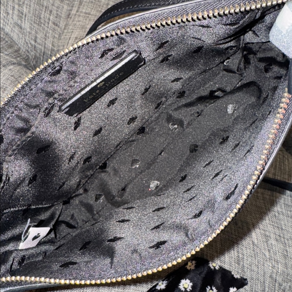 Kate Spade Bag Shimmy Glitter Black Sparkle Crossbody - Picture 11 of 17